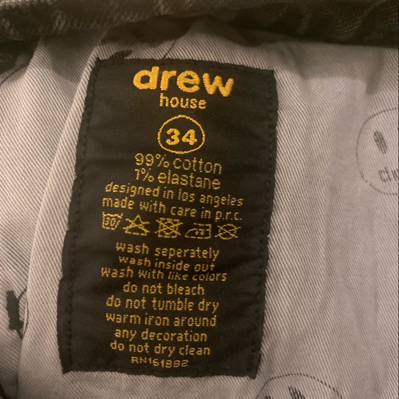 Drew house distressed black wash tapered jean - Picture 5 of 7